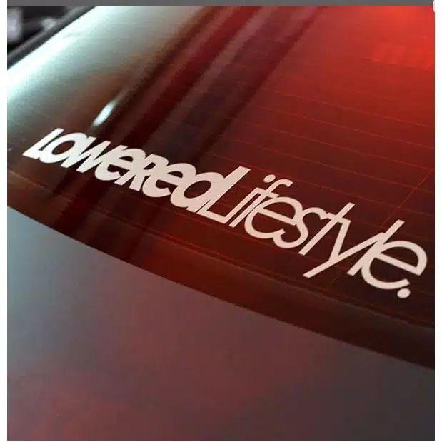 

Promo cutting stiker, sriker LOWEREDlifestyle 1 Warna,