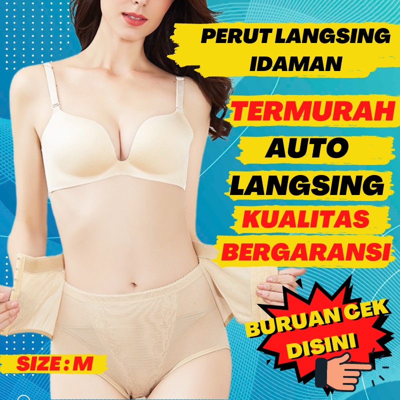 M Celana Dalam Korset Kesehatan  Wanita Pengangkat Bokong Kancing