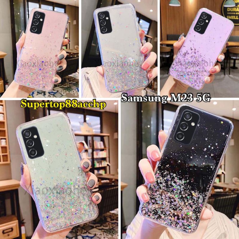 Samsung Galaxy M23 5G M33 5G M52 5G M53 5G Casing Soft Case Tpu Bahan Premium Glitter Glossy