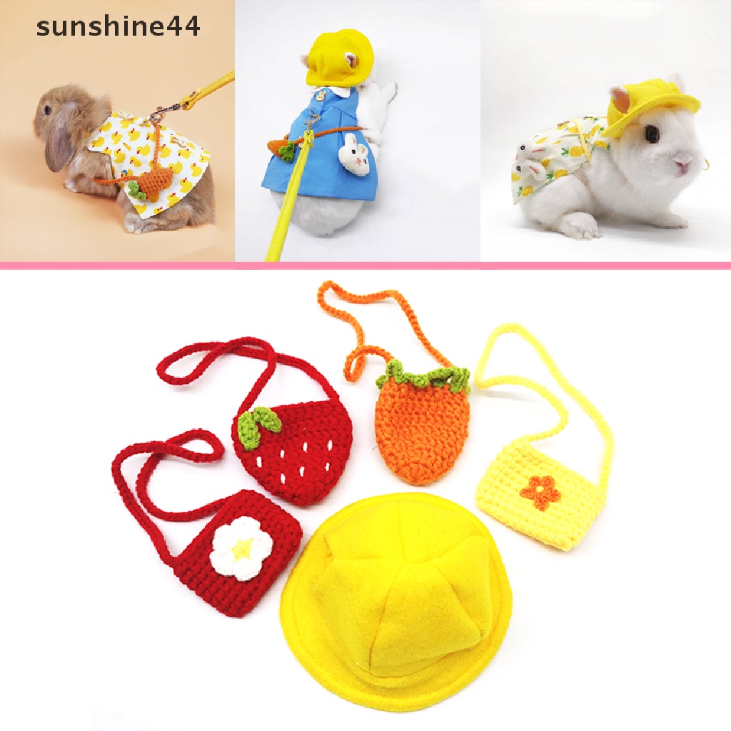 Sunshine Topi Binatang Peliharaan Untuk Guinea Pig / Kelinci / Tupai