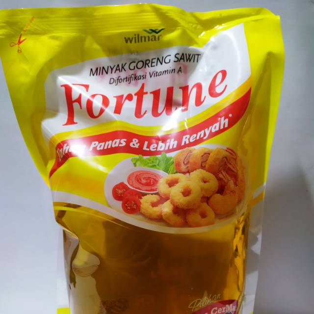 

Minyak goreng kemasan 2 liter Fortune