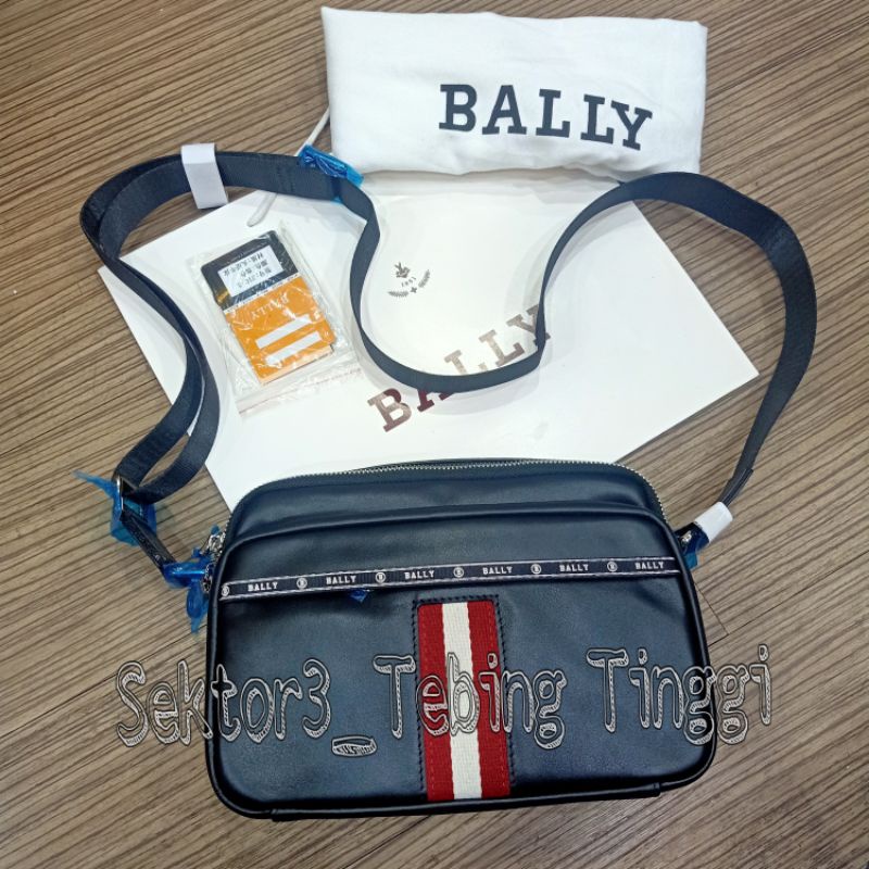 Tas Selempang Bally Stripe Crossbody Bag Super Mirror Quality