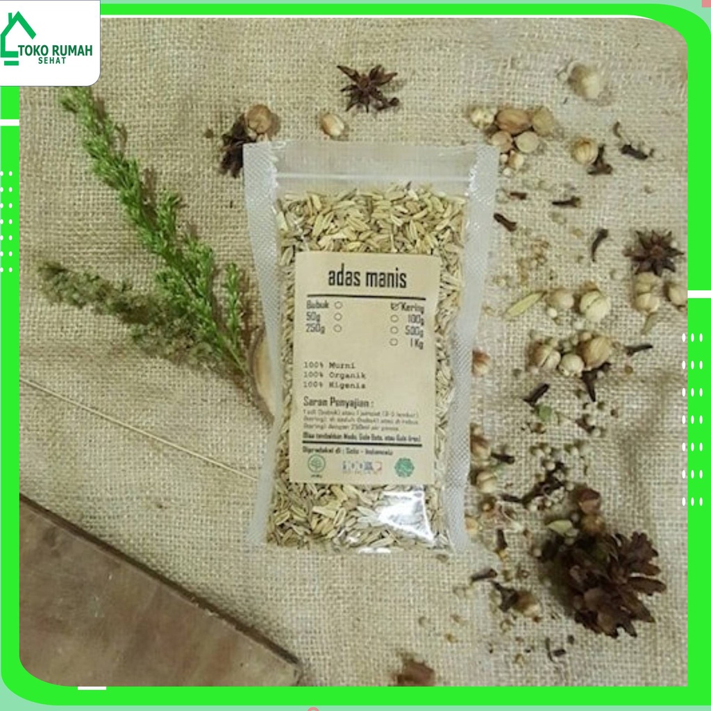 

ADAS MANIS KERING 1 Kg - / Pimpinella Anisum / JSR / REMPAH