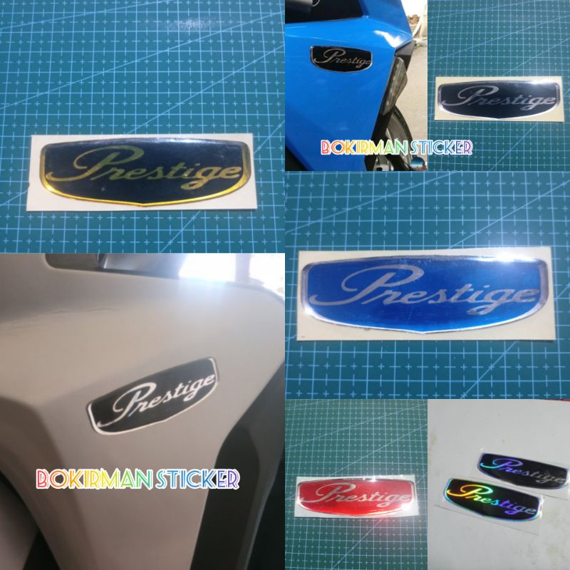 STICKER EMBLEM PRESTIGE HONDA TIMBUL 3D