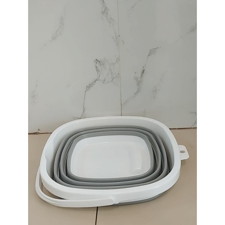 [GRAY.STORE178] Ember lipat portable multifungsi 10 liter Baskom Water Bucket Foldable - EBR