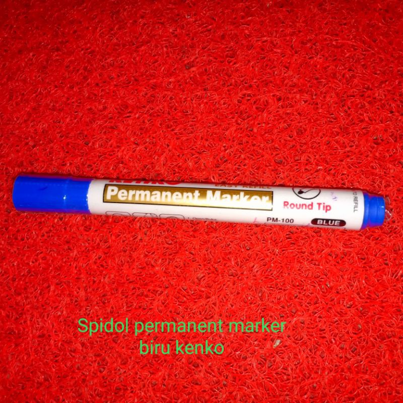 

spidol kenko permanent marker warna biru