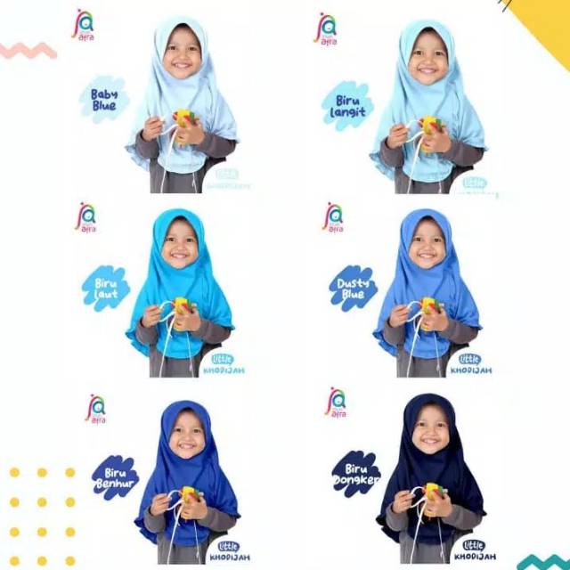 Jilbab anak Little Khodijah - Little Khadijah - jilbab Afra - jilbab kaos anak - jilbab anak  instan