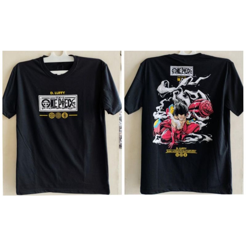 KAOS T-SHIRT ANIME ONE PIECE WARNA HITAM