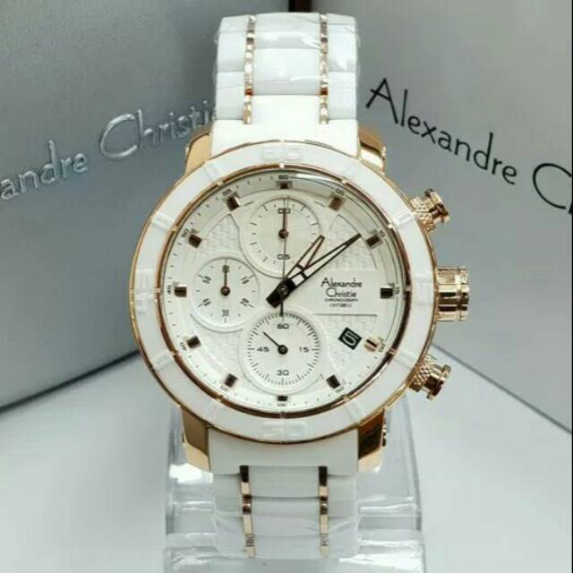 JAM TANGAN ALEXANDRE CHRISTIE KERAMIK