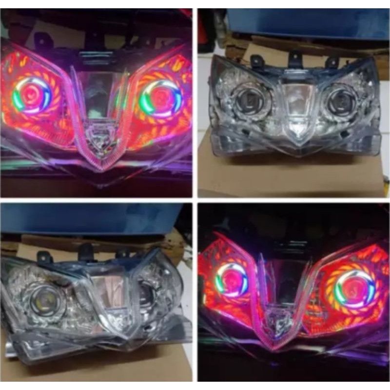 Reflektor essy model Vario techno 125 plus dobel proji rainbow