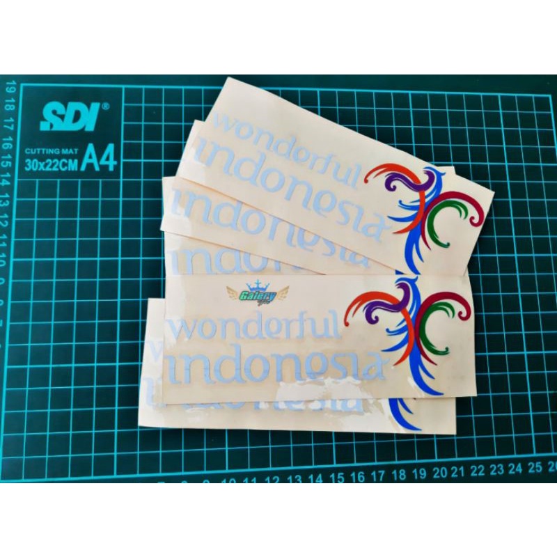 STIKER LOGO WONDERFUL INDONESIA