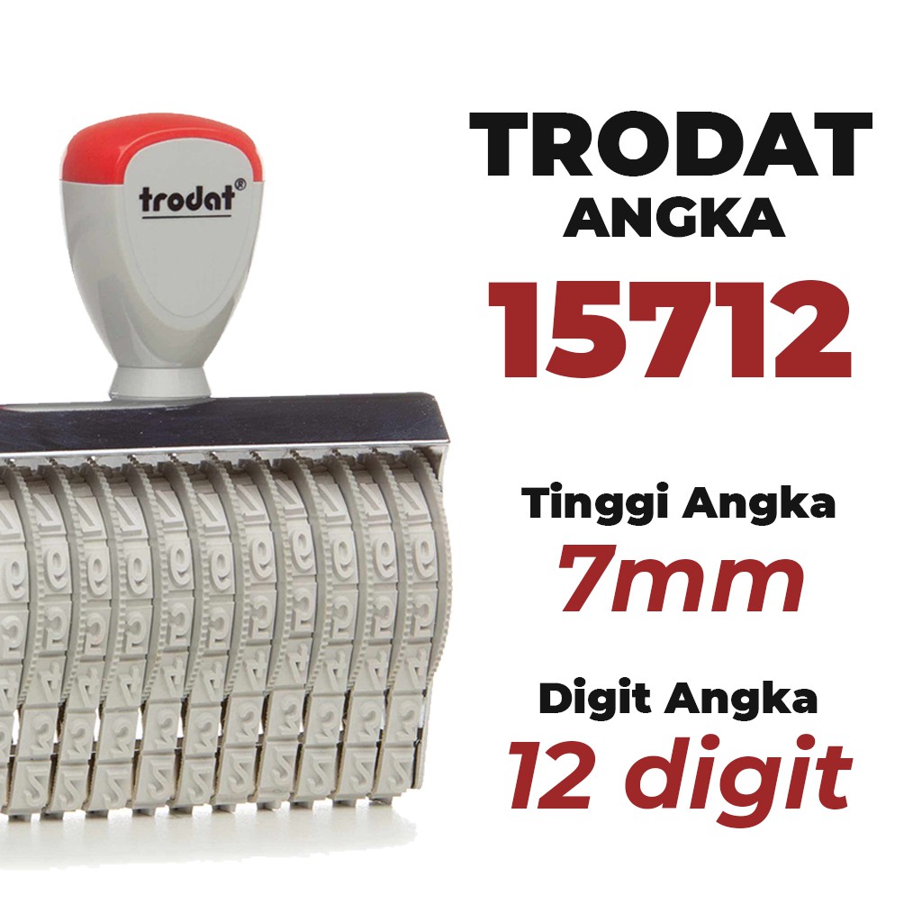 

Stempel Trodat Angka 15712 - 12 Digit 7 mm
