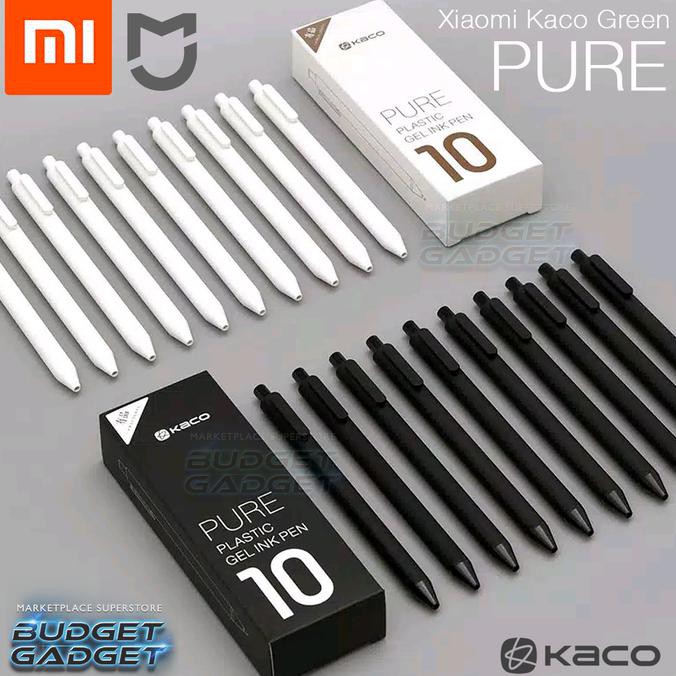 

Xiaomi Mijia Kaco PURE Signing Gel Ink Pen Pena Pulpen Hitam 10 PCS FREE ONGKIR