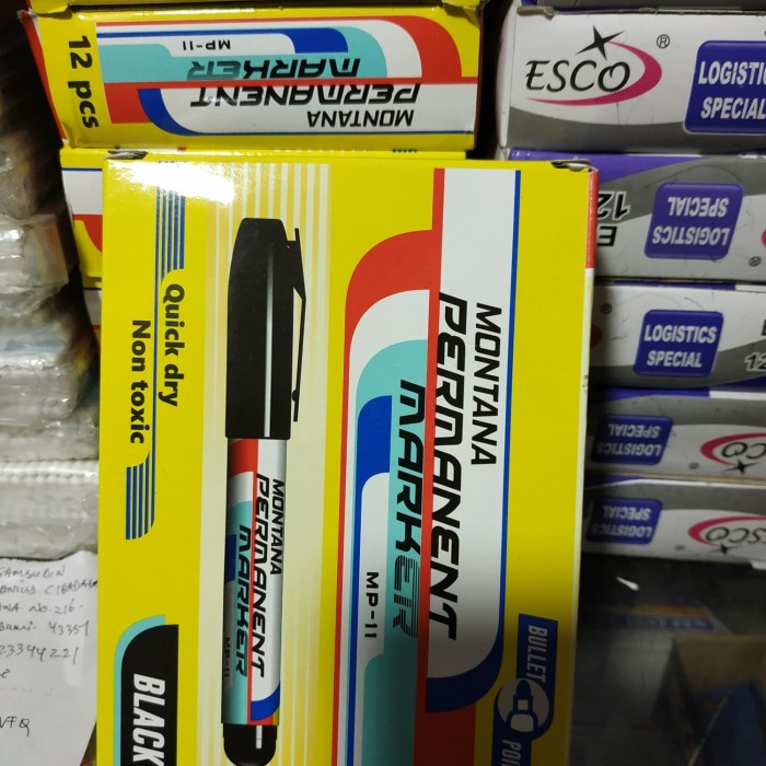 

Sale Spidol Esco Permanent Murah Diskon