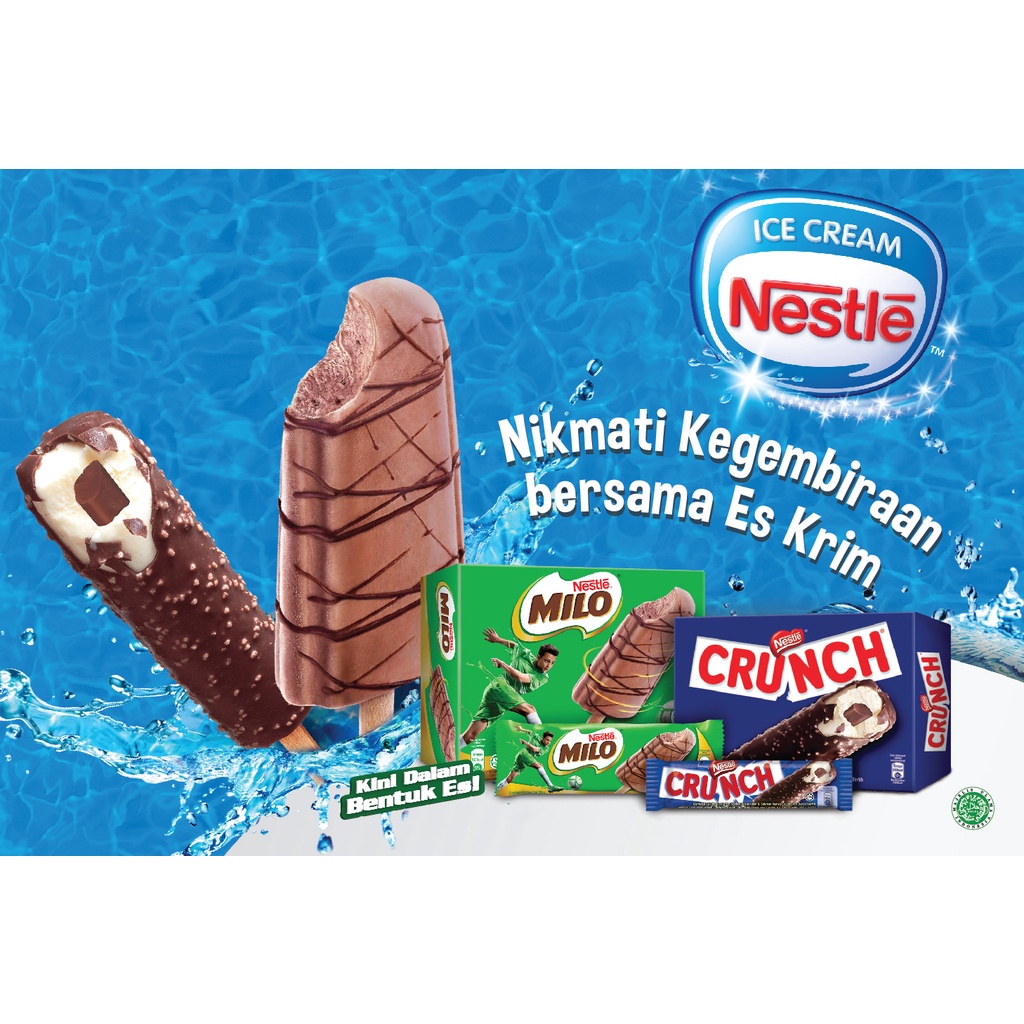 Nestle ICE CREAM Milo / Crunch / Kitkat Stick / Kit Kat Gold Es Krim