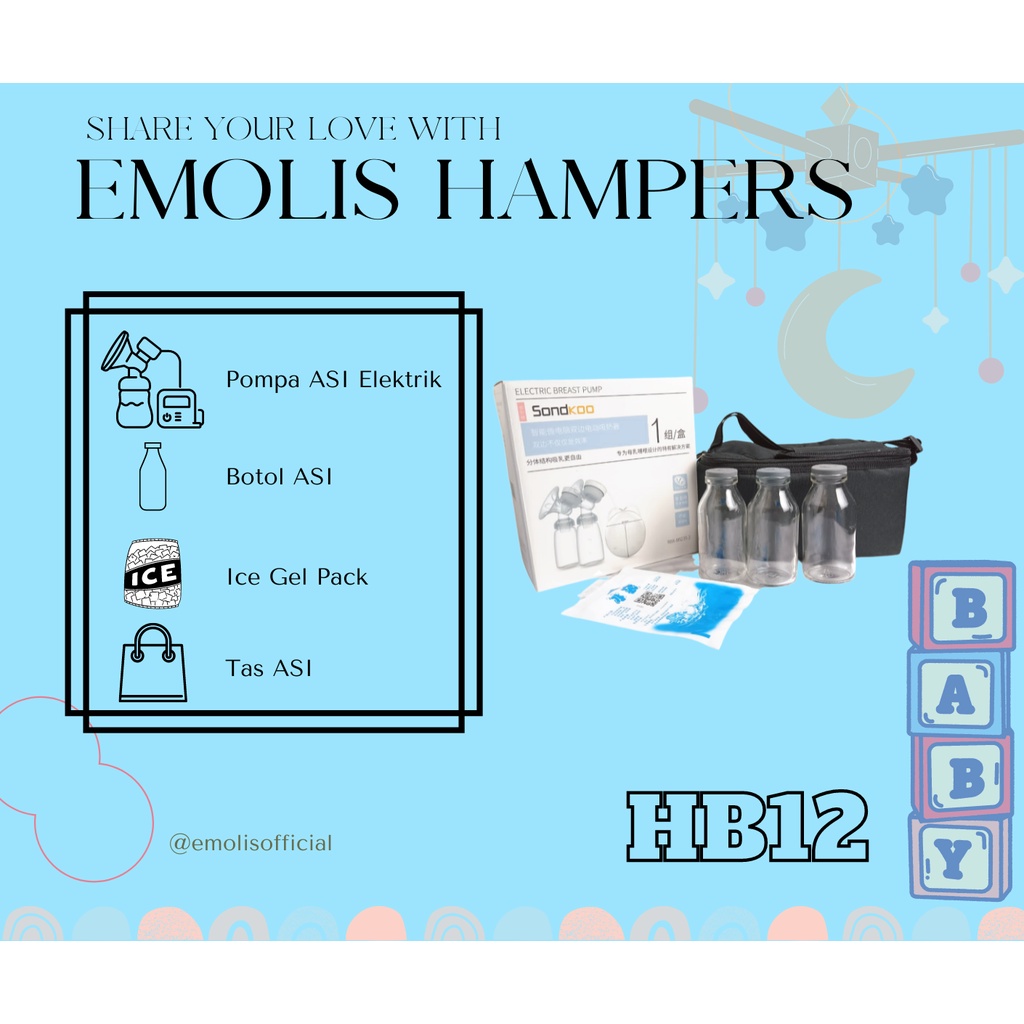 HB12 Hampers Bayi Newborn Baby Gift Emolis Kado Bayi Lahiran Unisex / Boy / Girl Perlengkapan Bayi Murah