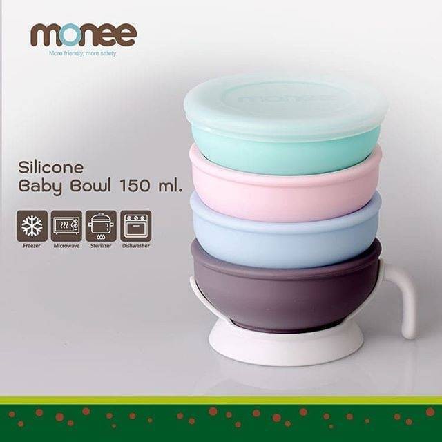 MONEE Baby Silicone Bowl 150ml | Mangkuk Silikon Bayi