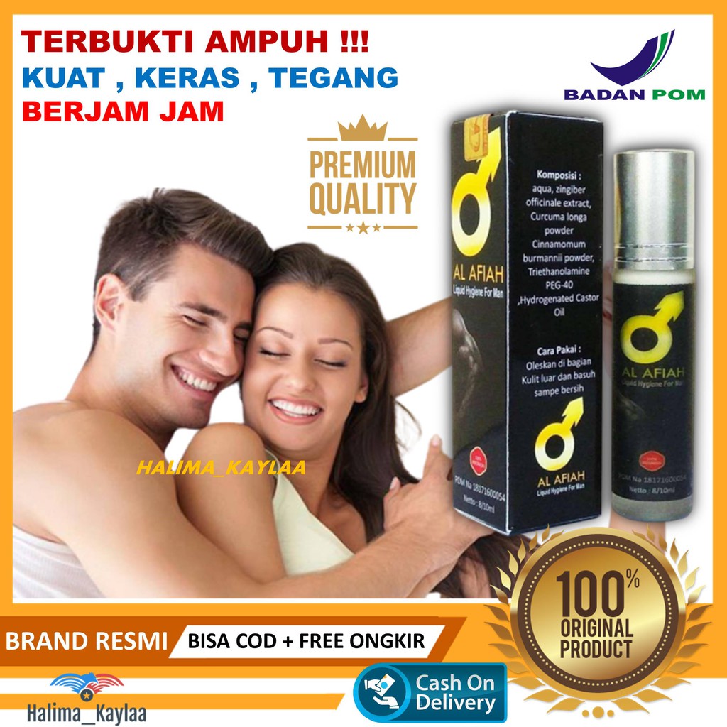 HJ ALFIAH Obat Kuat Pria Dewasa Tahan Lama Al afiah PEMBESAR MR P MR OLES DAUN herbal obat cowok