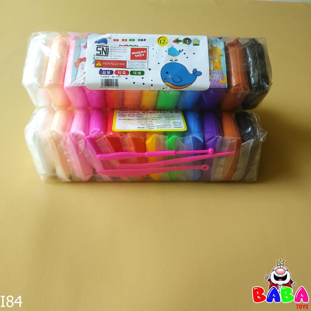 Mainan Anak Kreatifitas Tanah Liat Clay Pack Premium Foamed Microspheres 12 Warna Shopee Indonesia