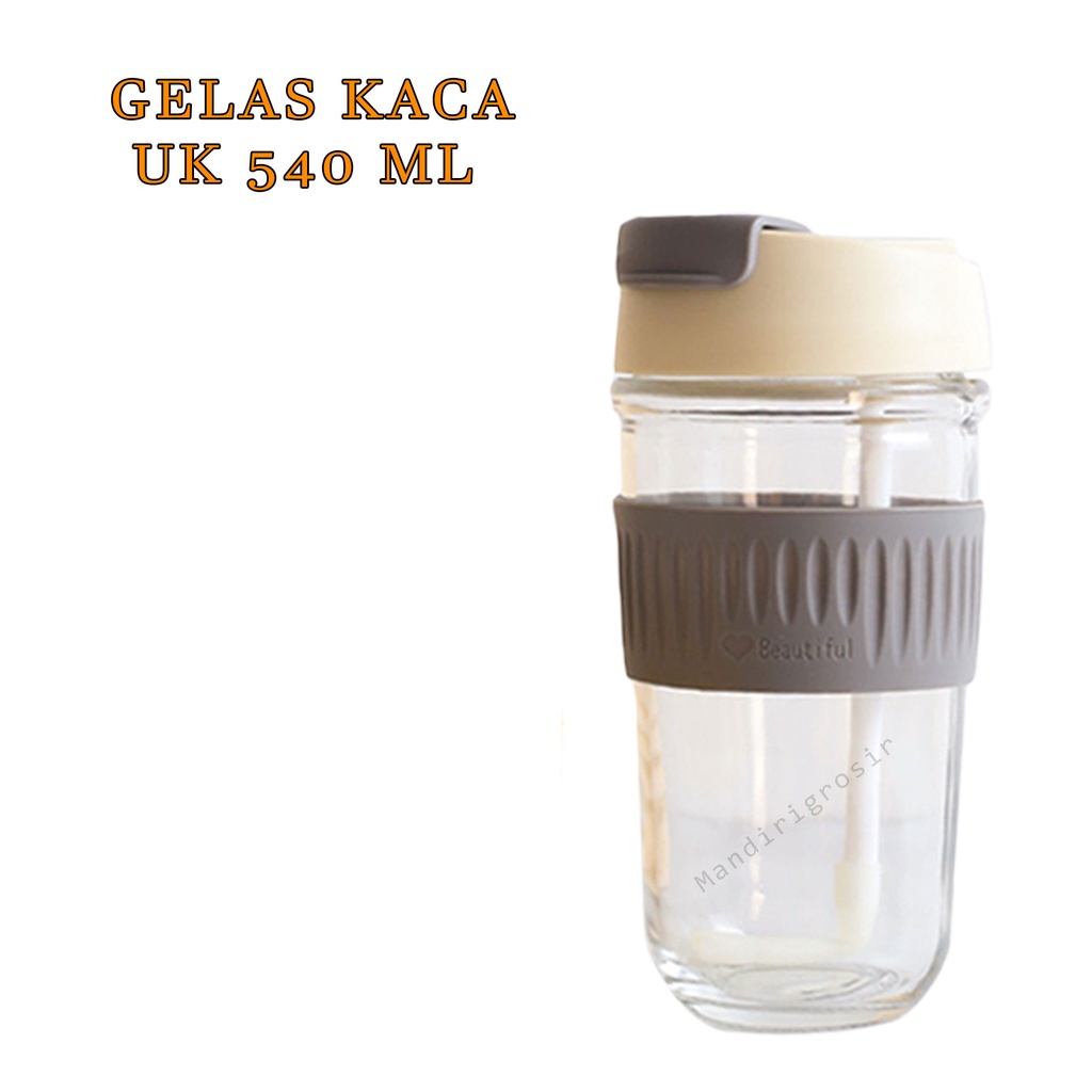 GELAS TUTUP KACA*GELAS KACA * 540 ML