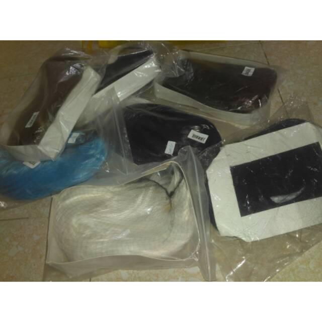 Wig Base Male / Cowok Black Purple Water Blue Red Brown White Silver