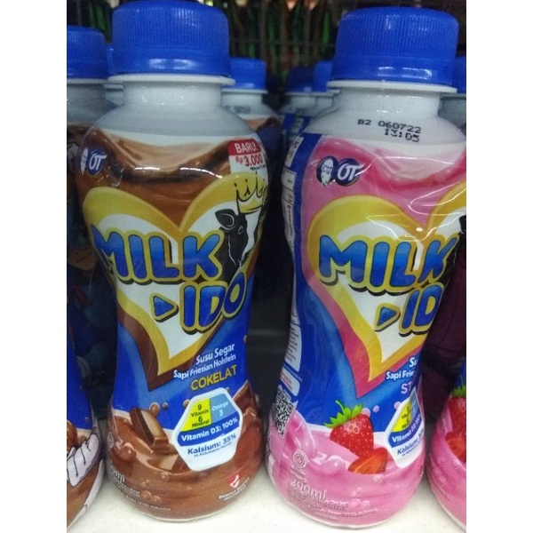 

Susu Milkido Cokelat dan Strawberry 200 Ml