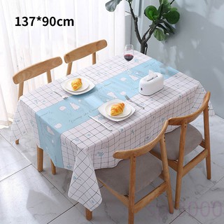 Waterproof Pvc Coffee Tablecloth Spillproof Table Protector Mat Dining Room Table Cover Shopee Indonesia