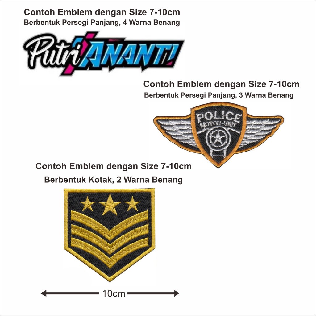 Custom logo bordir patch  pesan logo sendiri bordir  desain sendiri pre order untuk jaket club motor