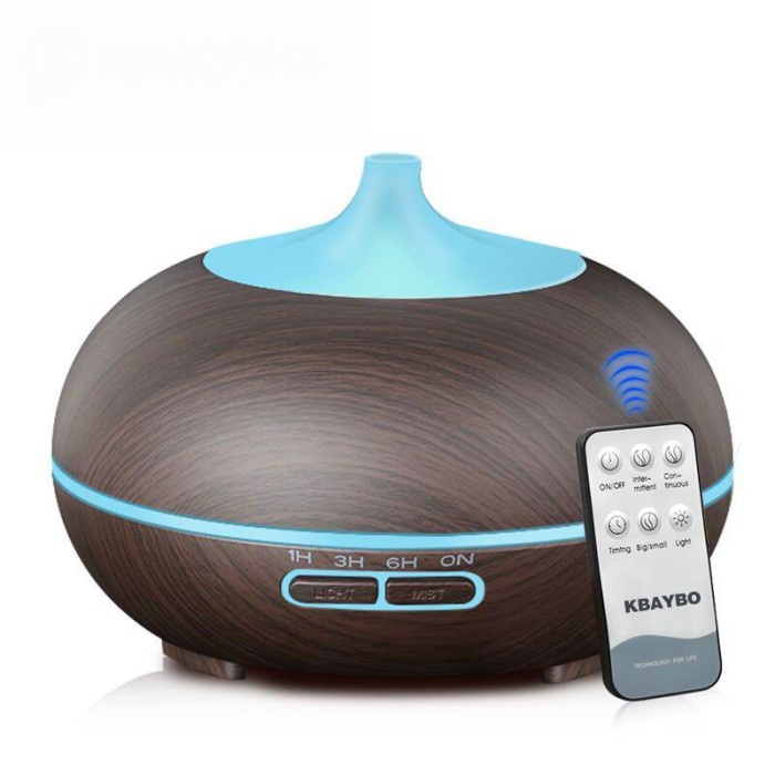 Humidifier Model Kayu Kuncup / Jamur Air Diffuser 400ML Dengan 7 Warna Led &amp; + Remote not Young Living