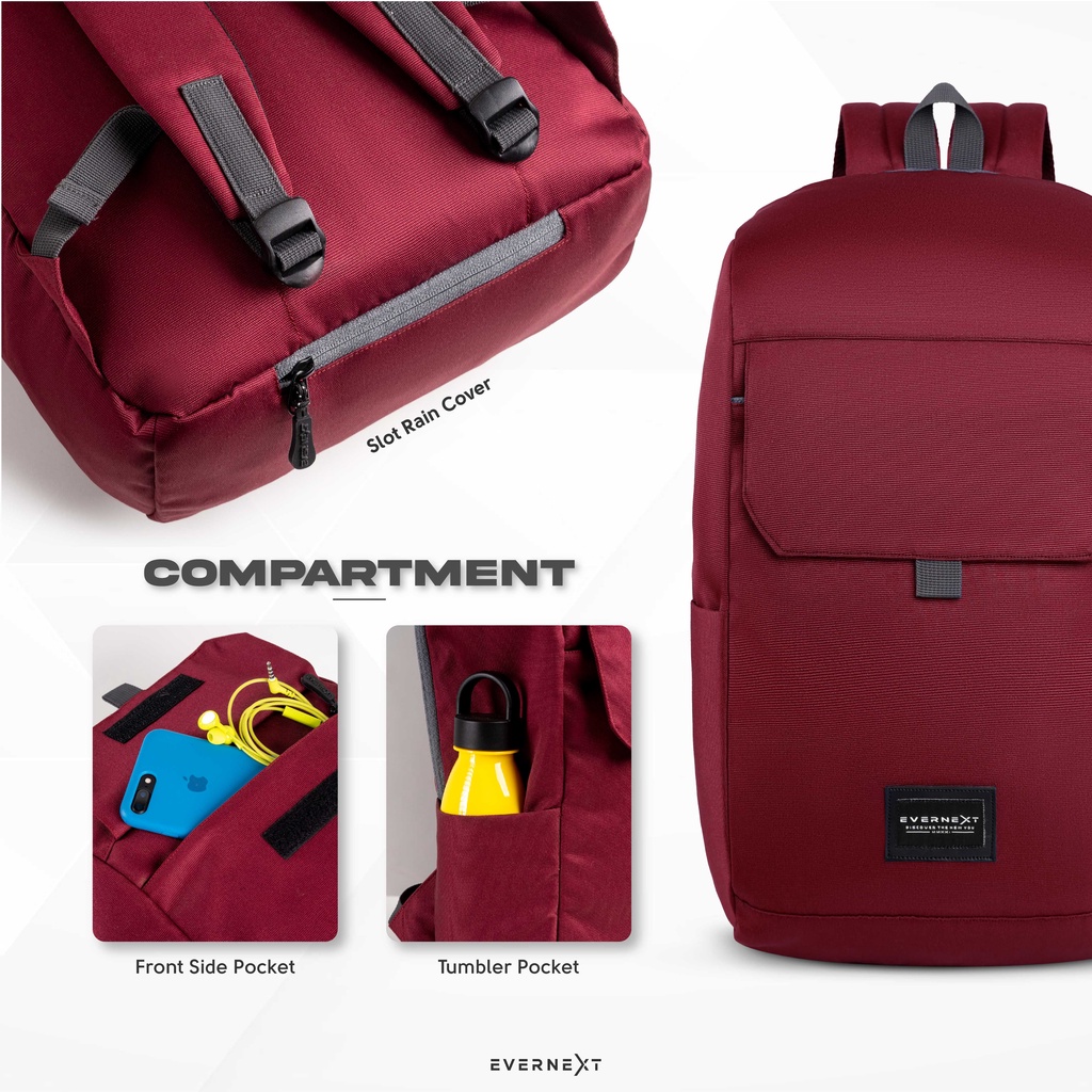 Tas  Punggung Laptop DENVER Ransel 13&quot; Macbook Cordura Tas Kerja Kuliah Kantor Kampus Jalan Mini Ransel