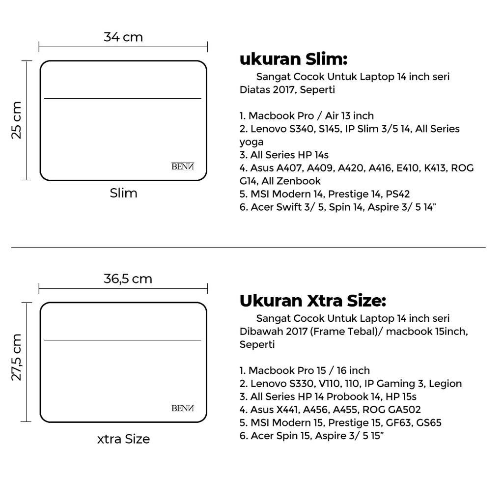 BENN - Sleeve Case / Laptop Sleeve / Softcase Macbook Air / Pro / Asus / Lenovo / MSI cherry Red-2