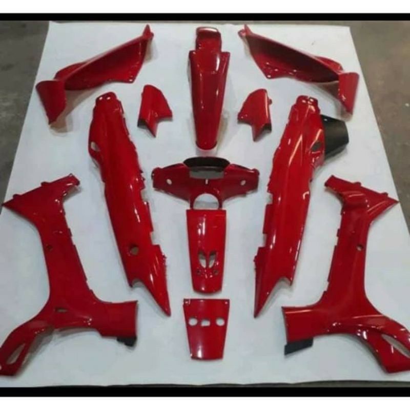Cover body full alus vega r lama/fiz r merah maroon