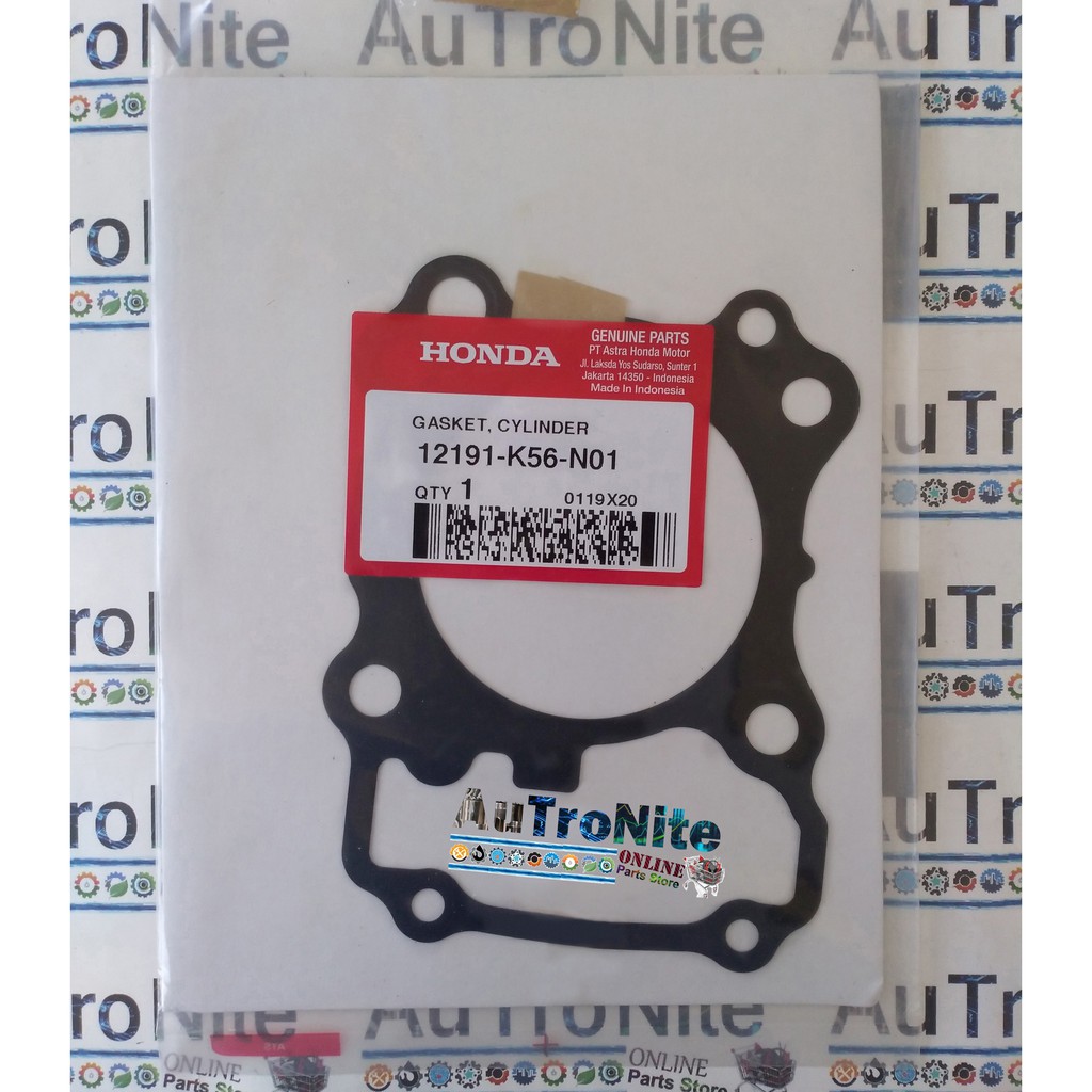Packing Gasket Blok Cylinder Comp 12191-K56-N01 Original Honda Sonic Supra GTR CB R 150 R X LED FI 1
