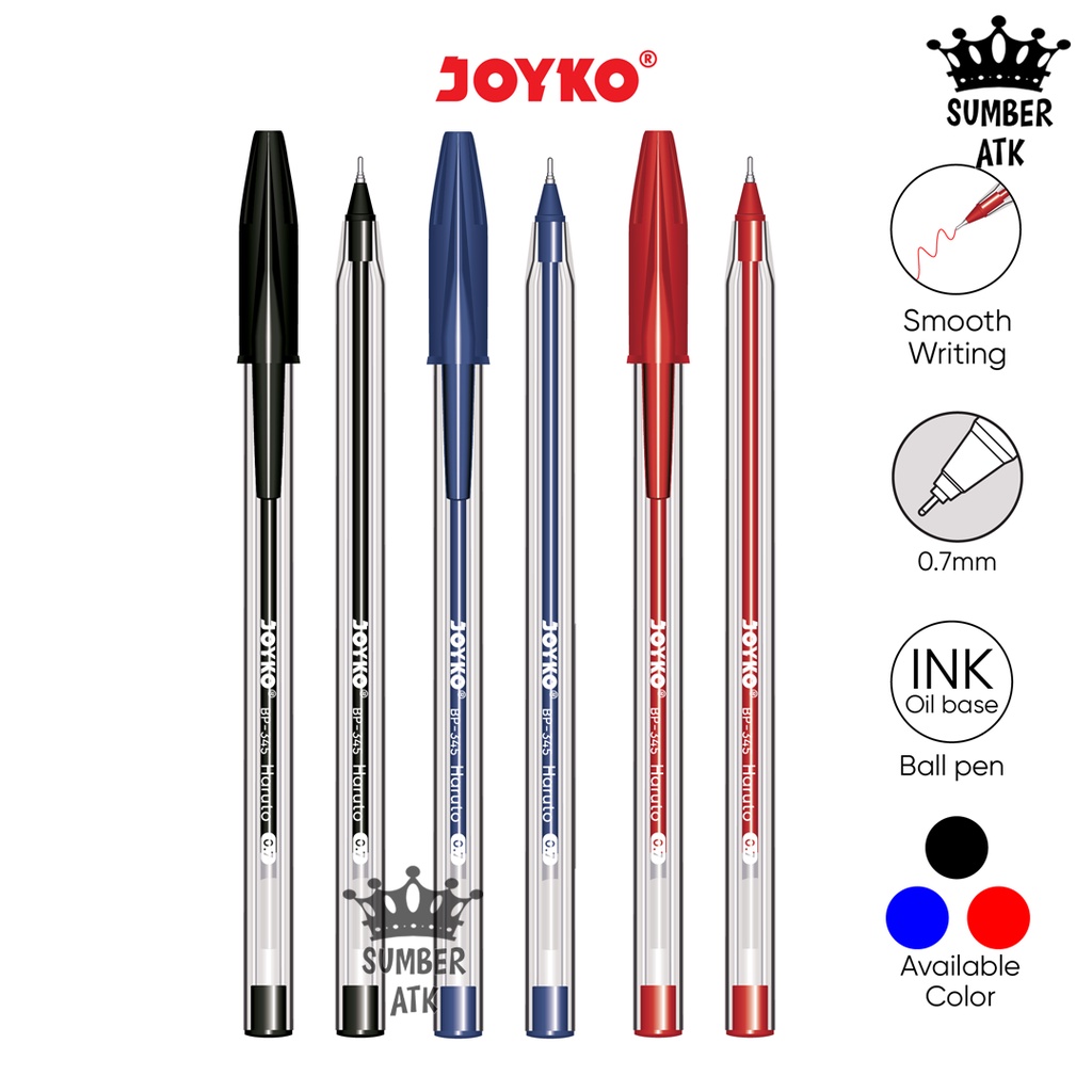 

Ball Pen Pulpen Pena Joyko BP-345 Haruto 0.7 mm