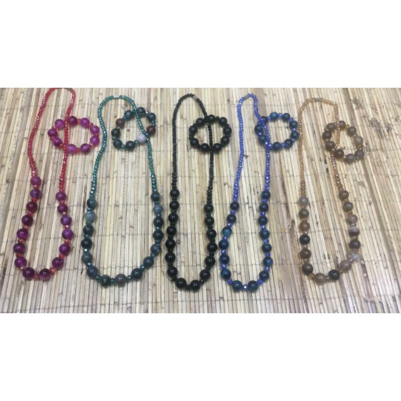 Set aksesoris etnik Batu Kalimantan