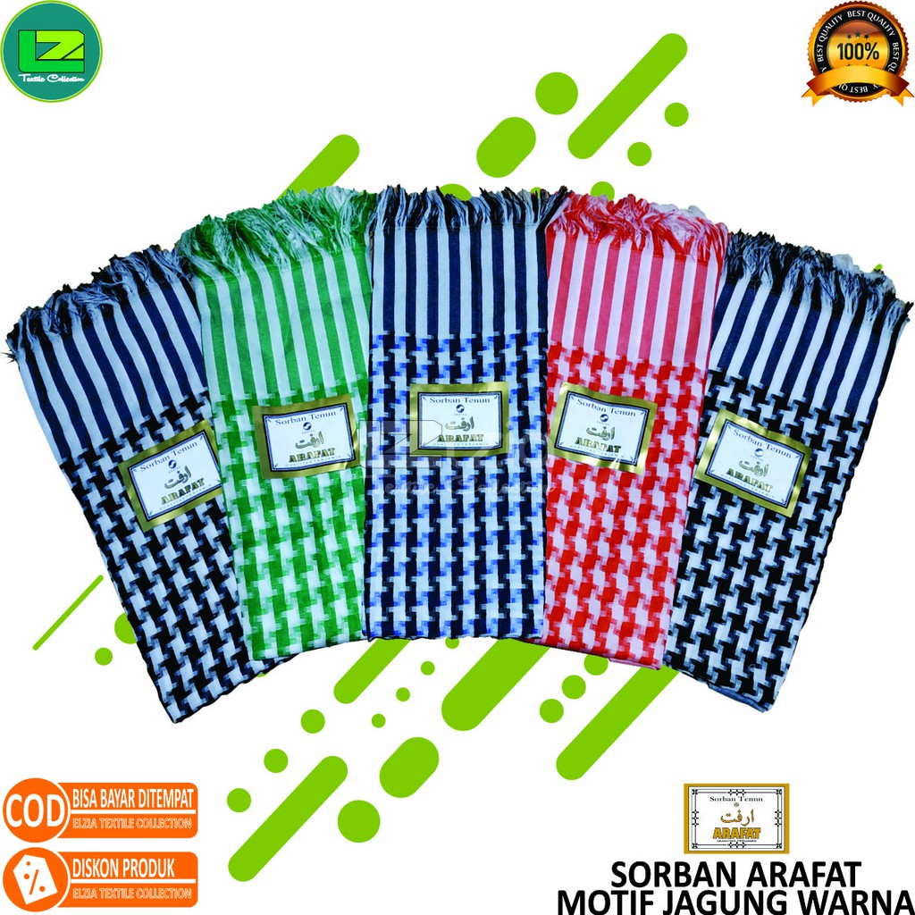 SORBAN ARAB ARAFAT MOTIF JAGUNG PREMIUM