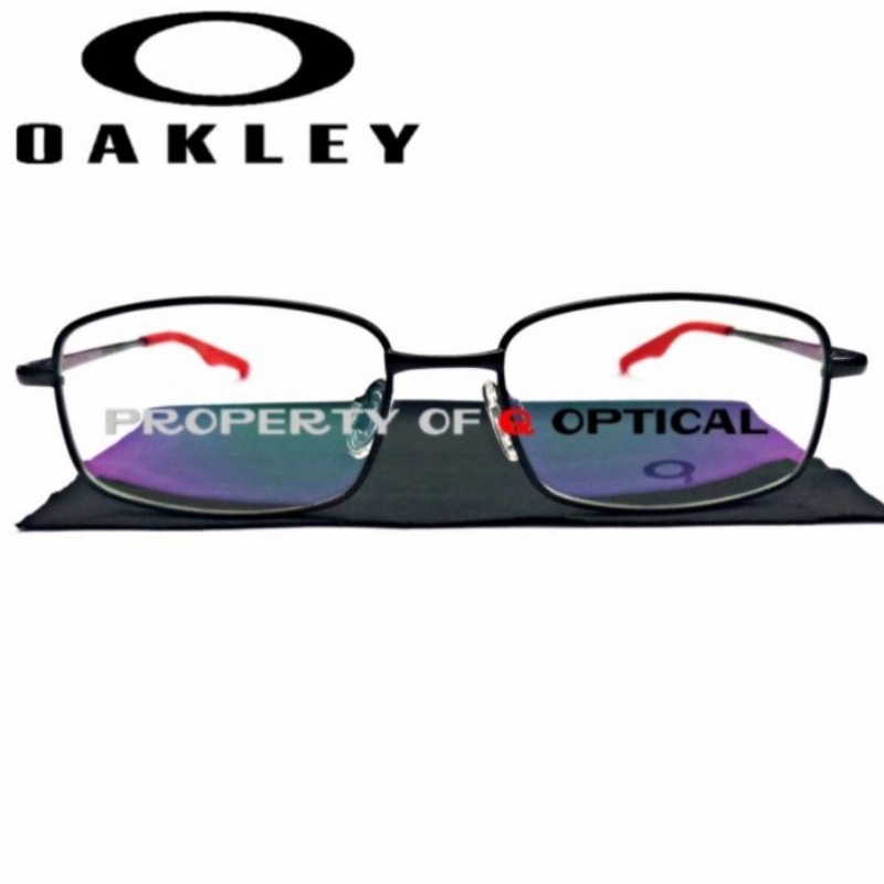 Frame Kacamata Pria Titanium Oakley Keal Blade (OX3125-S53) Black Red - Model Casual Sporty