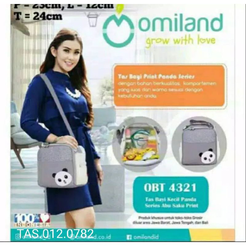 Tas bayi Kecil.medium besar panda series omiland OBT 4311/ Perlengkapan bayi baru lahir