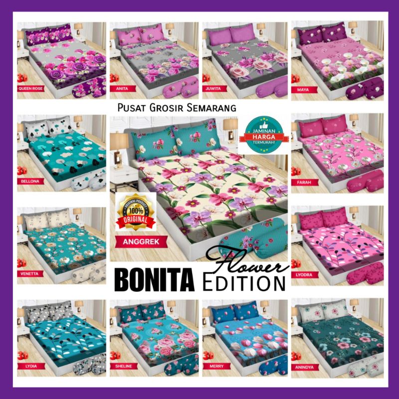 KB2 SPREI BONITA KING B2 / SPREI BONITA 180x200 MOTIF FLAT / SPREI 180x200 / SEPRAI BONITA 180x200/ BONITA SPREI 180x200