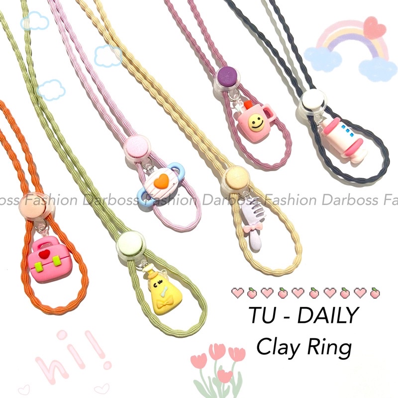 (PART 3 CR) Strap masker 2 in 1 bisa CUSTOM NAMA/ Pengait Masker / Tali masker ANAK / kalung masker / konektor masker hijab headloop / clay resin pastel / stopper warna / lanyard