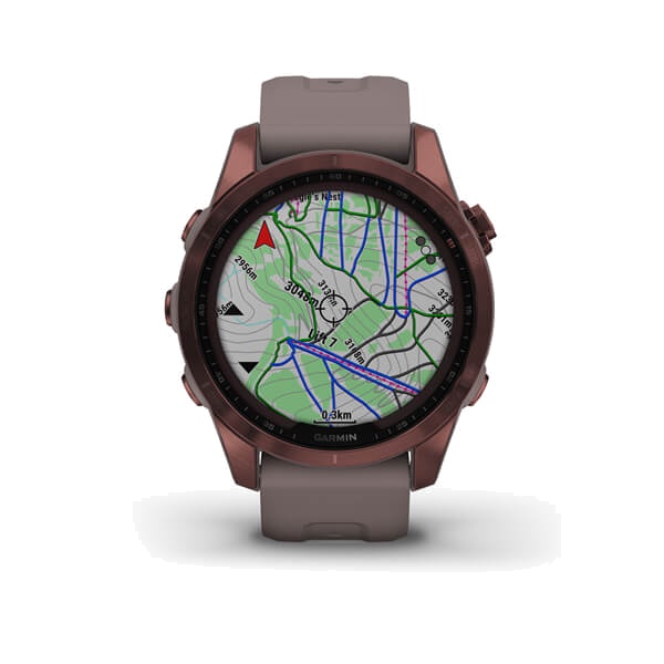 Garmin Fenix 7S Sapphire Solar GPS Watch Touch Screen Garansi Resmi