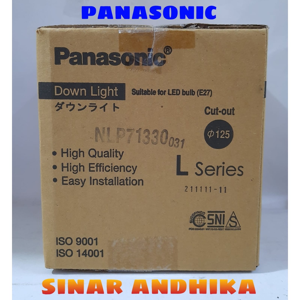 DOWNLIGHT L SERIES SILVER SPECULAR 4 INCH PANASONIC NLP 71330