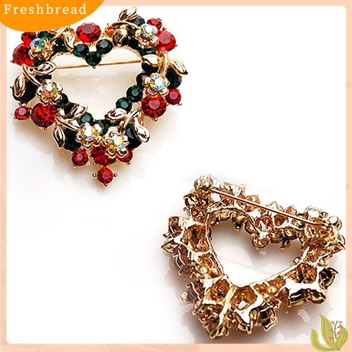 [ TERLARIS]Wedding Party Christmas Lovely Gift Jewelry Rhinestone Enamel Alloy Brooch Pin