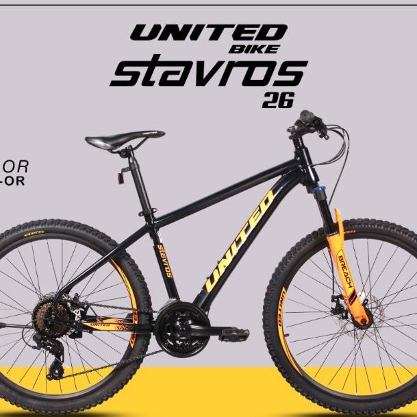 SEPEDA GUNUNG UNITED MTB 26 STAVROS FDGDF34545