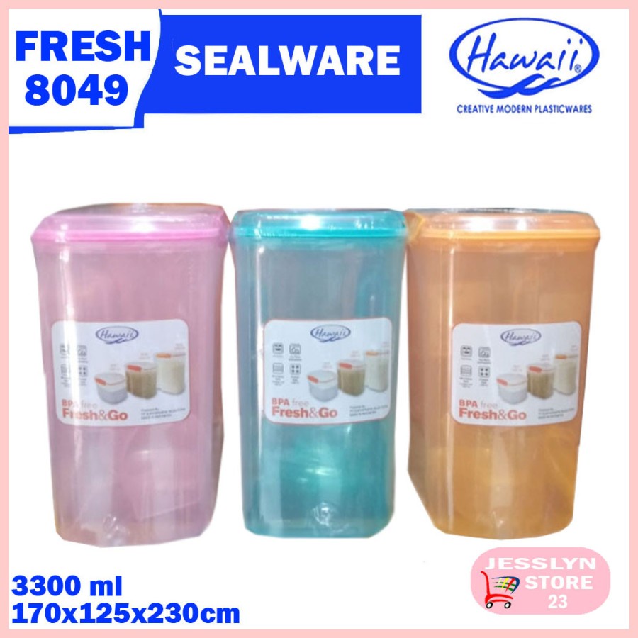 HAWAII Toples Plastik Sealware FRESH &amp; GO 3300 ml 8049