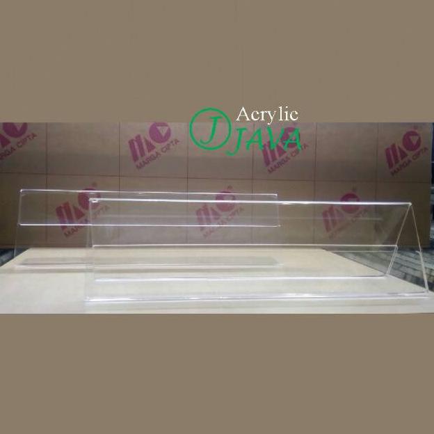 

[KODE 6BWJB] DESK NAME/ACRYLIC NAME PLATE/PAPAN NAMA AKRILIK MEJA (7X20) 1 SISI