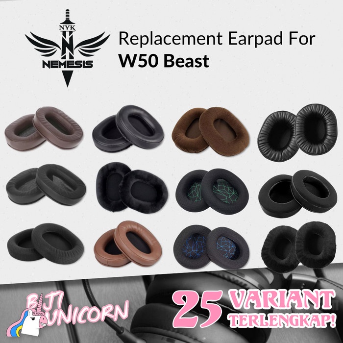 Earcup Earpad Ear Cushion NYK W50 W 50 W-50 Beast Busa Bantalan Foam