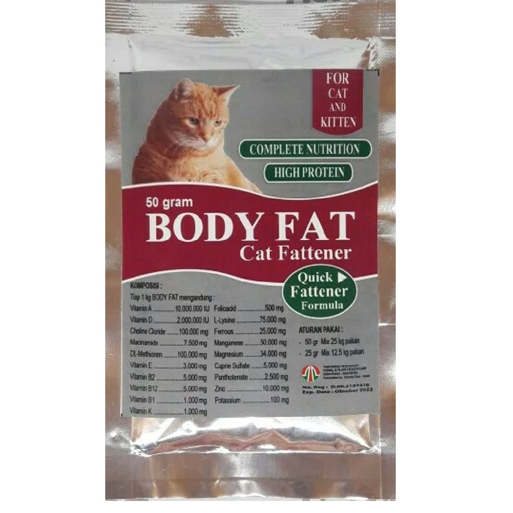  Buy 1 Get 1 Body Fat Cat  Vitamin Penggemuk Kucing 