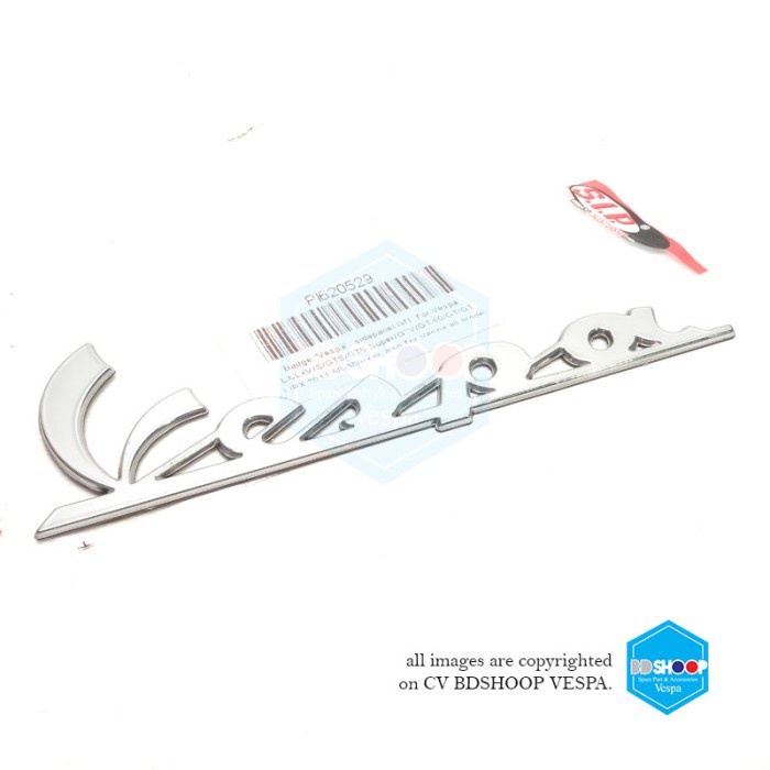 Emblem Tulisan Vespa Bagian Tepong Kanan Vespa New Px