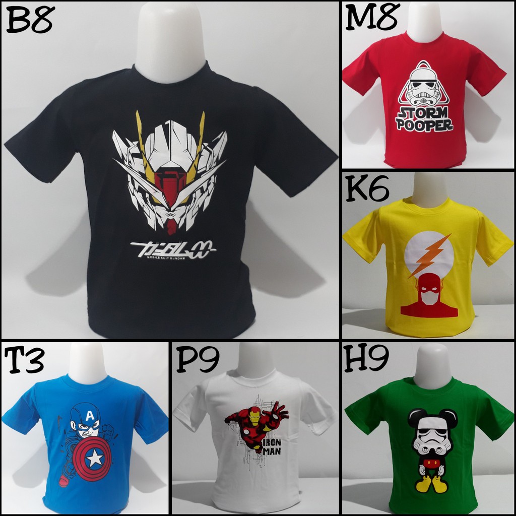  Baju  Robot  Gundam Kaos Gundam Hitam Shopee Indonesia